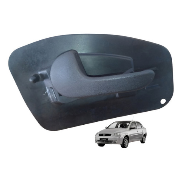 Maçaneta Interna Porta Traseira Esquerda Gm Corsa Joy 03 11 Preto