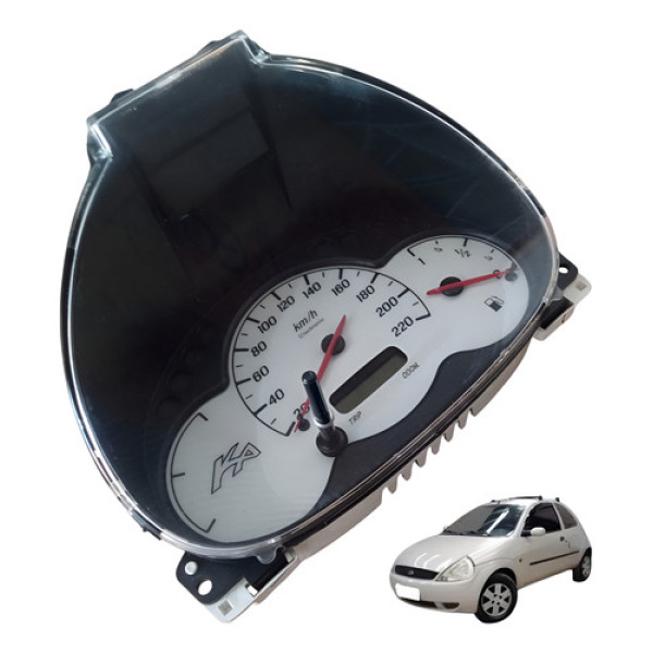 Painel Instrumento Ford Ka Gl 1.0 Hatch 2003 A 2007 Original Preto E Branco