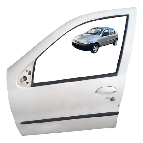 Porta Dianteira Fechadura Fiat Palio Ex 4porta 2002 Dianteira Esquerda Branco