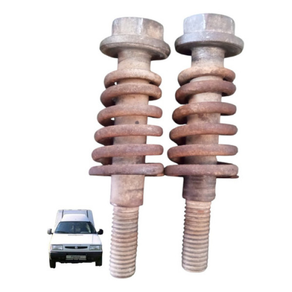Par Parafuso Com Mola Fixação Escapamento Fiat Fiorino 2004
