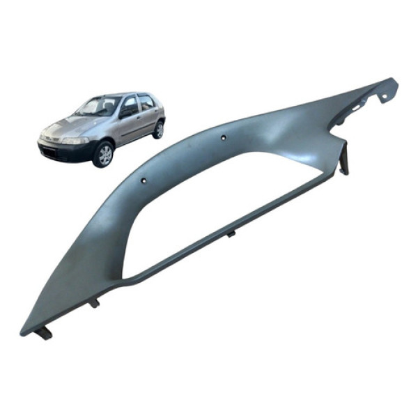 Acabamento Moldura Painel Instrumento Fiat Palio 1998 2009 Cinza Claro