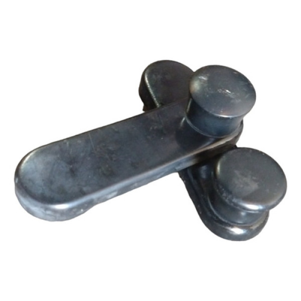 Par Manivela Vidro Dianteira Fiat Uno 2003 Usado Original  Preto