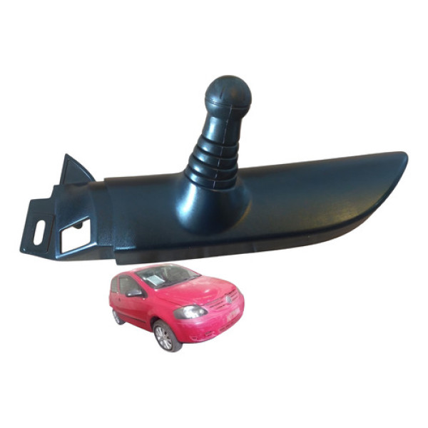 Moldura Interna Retrovisor Lado Esquerdo Vw Fox 2p 2005 2009 Preto