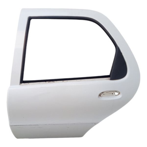 Porta Traseira Esquerda Só Lata Palio 4p 2005 C/acabamento Traseira Esquerda Branca