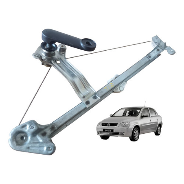 Máquina Vidro Manual Traseiro Direito Gm Corsa Sedan 03 A 12