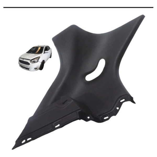 Suporte Bagagito Tampão Esquerdo Ford Ka Hatch 2014 A 2019 Cinza-escuro