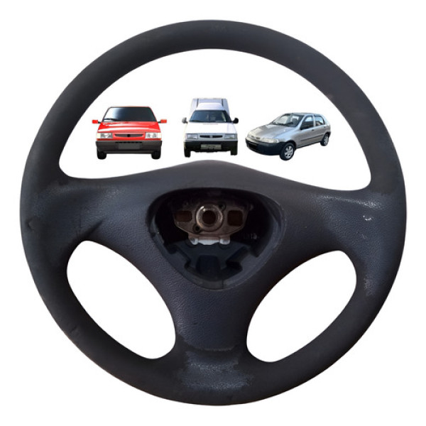 Volante Motorista Fiat Uno Fiorino Palio 2003 2011 Preto