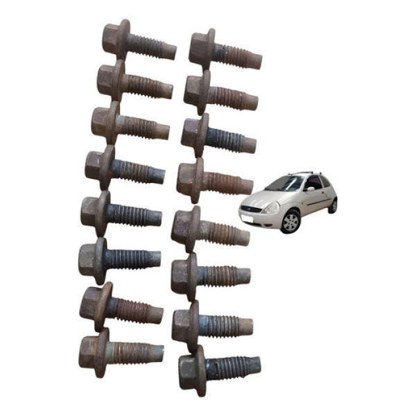 Jogo Parafuso Carter Óleo 16unidade Ford Ka Zetec Rocam 2006