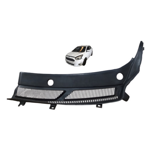 Grade Churrasqueira Lado Esquerdo Ford Ka Hatch 2015 A 2020 Preto Preto