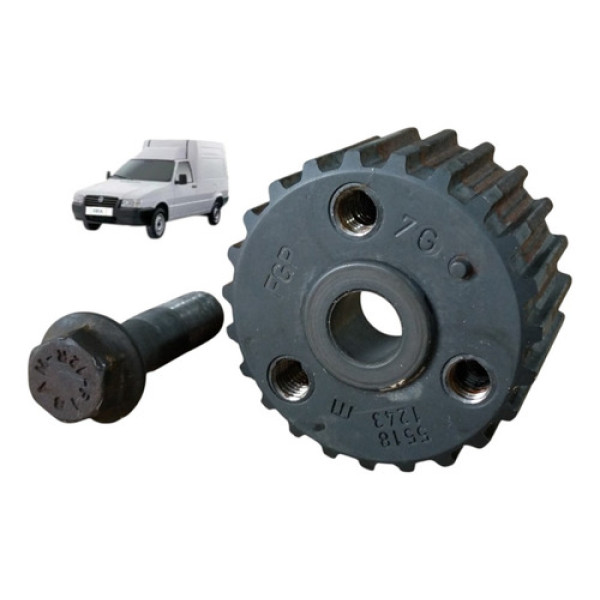 Engrenagem Polia Virabrequim Parafuso Fiat Fiorino Uno 2006