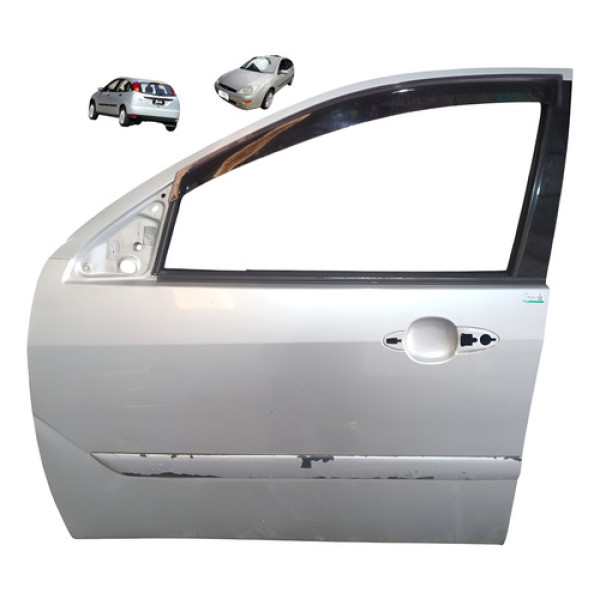 Porta Dianteira Esquerda Ford Focus Hacth 2001 2008 Dianteira Esquerdo Prata