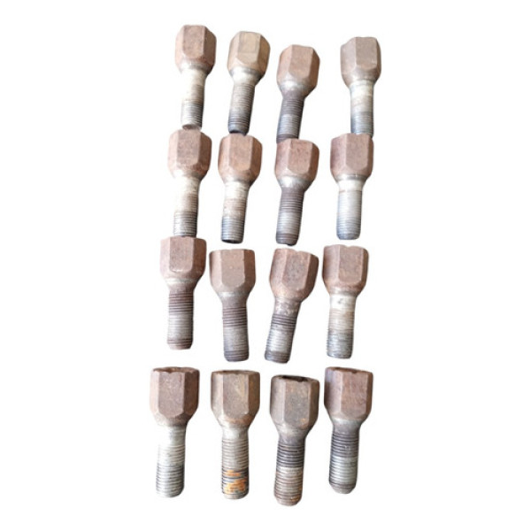 Jogo 16 Parafuso Roda Ferro Castelo Fiat Palio Uno Fiorino