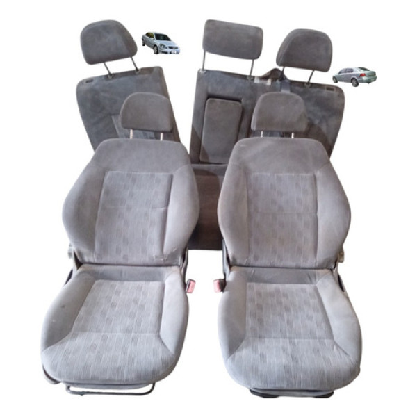 Jogo Banco Dianteiro Traseiro Gm Vectra Sedan Elegance 06 11 Cinza Claro