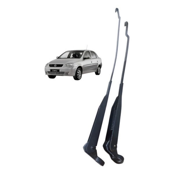 Par Haste Limpador Parabrisa Gm Corsa Joy Sedan 2003 A 2012 Esquerdo