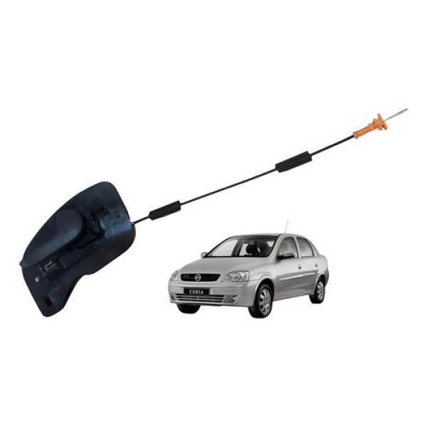 Maçaneta Interna Porta Dianteira Direita Gm Corsa Joy 03 11 Preto Dianteira